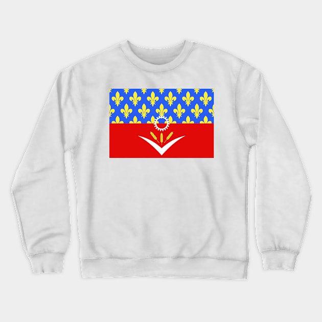 Flag of Seine-Saint-Denis (France) Crewneck Sweatshirt by Ziggy's